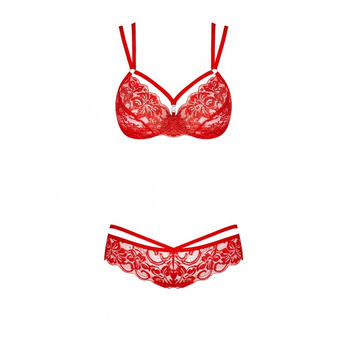 Комплект Obsessive 860-SET-3 2 pcs set red L / XL