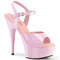Босоніжки Pleaser Delight-609 на підборах 6 дюймів, босоніжки з ремінцем на щиколотці 1 3/4 дюйма, рожеві